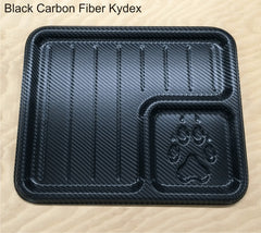 Black carbon fiber edc dump tray