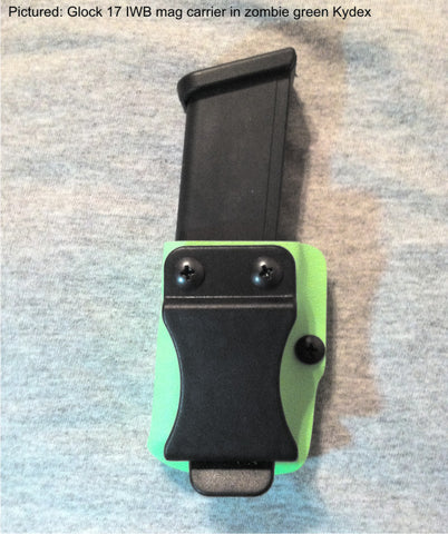 Zombie green Kydex IWB magazine carrier