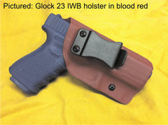 Glock 23 IWB Kydex holster in blood red