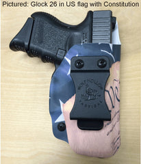 Glock 26 holster, Constitution with American flag