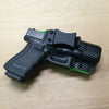 Glock 19 zombie green and black carbon fiber IWB holster