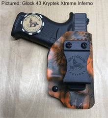 Glock 43 IWB holster, Kryptek Xtreme Inferno