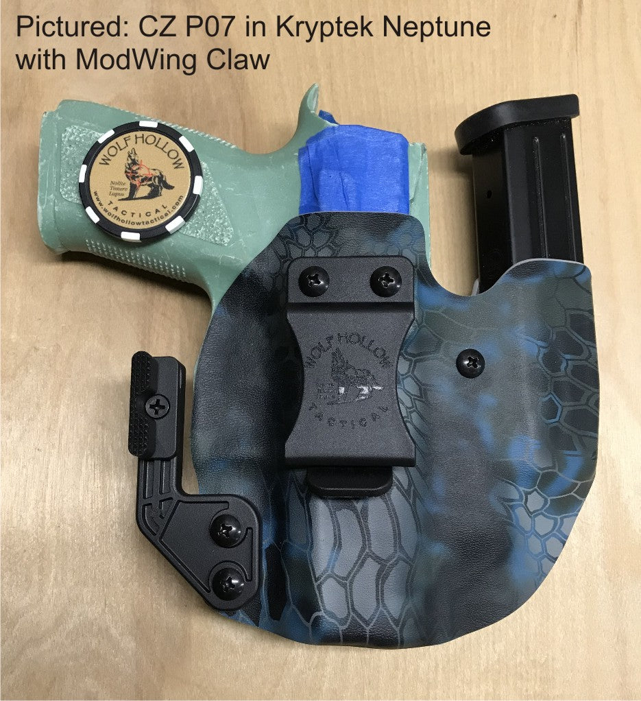 CZ P07 in Kryptek Neptune with ModWing Claw
