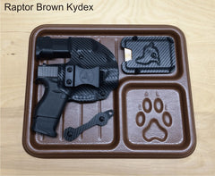 Raptor brown EDC tray