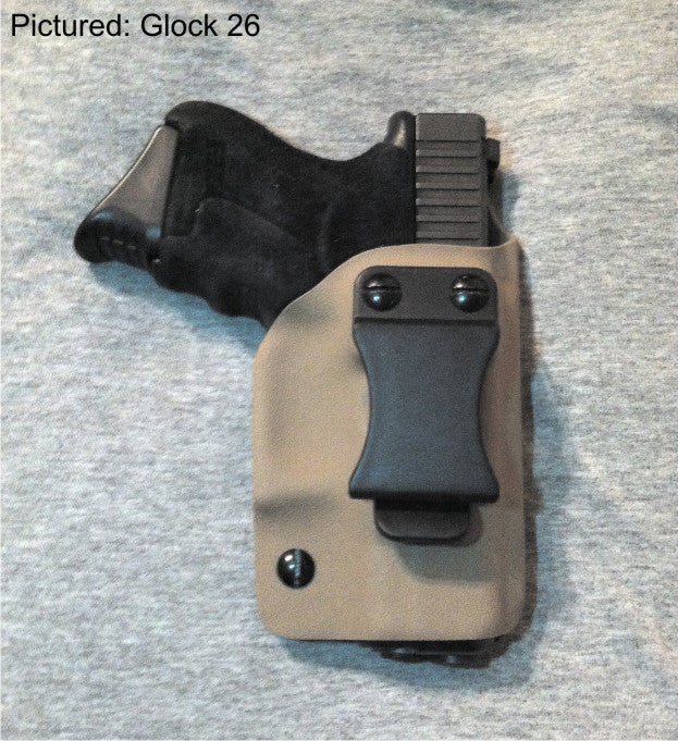 Glock 26 Flat Dark Earth (Fall) kydex IWB holster