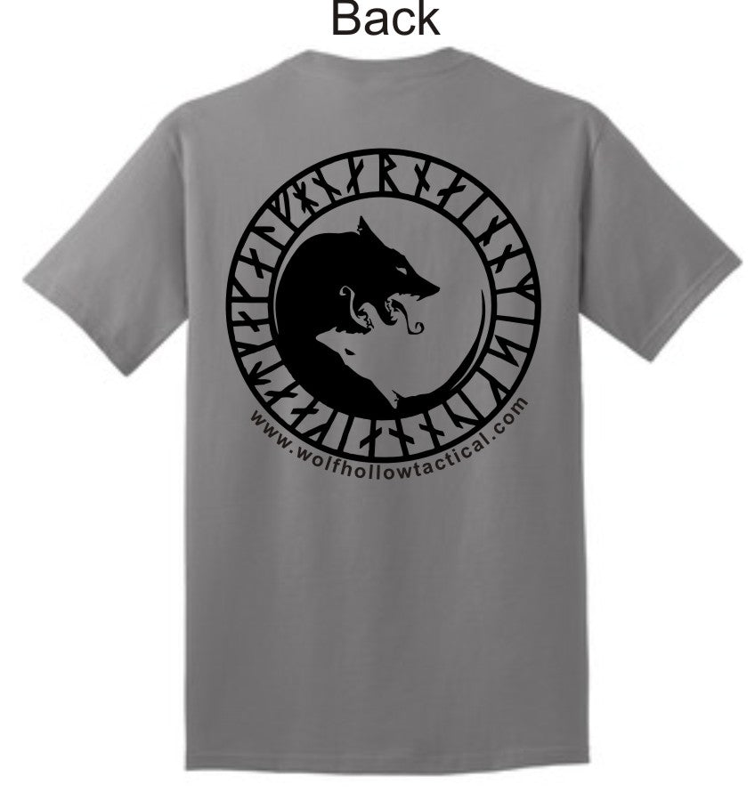 Grey Odins Wolves back shirt