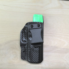 Glock 19 zombie green and black carbon fiber holster