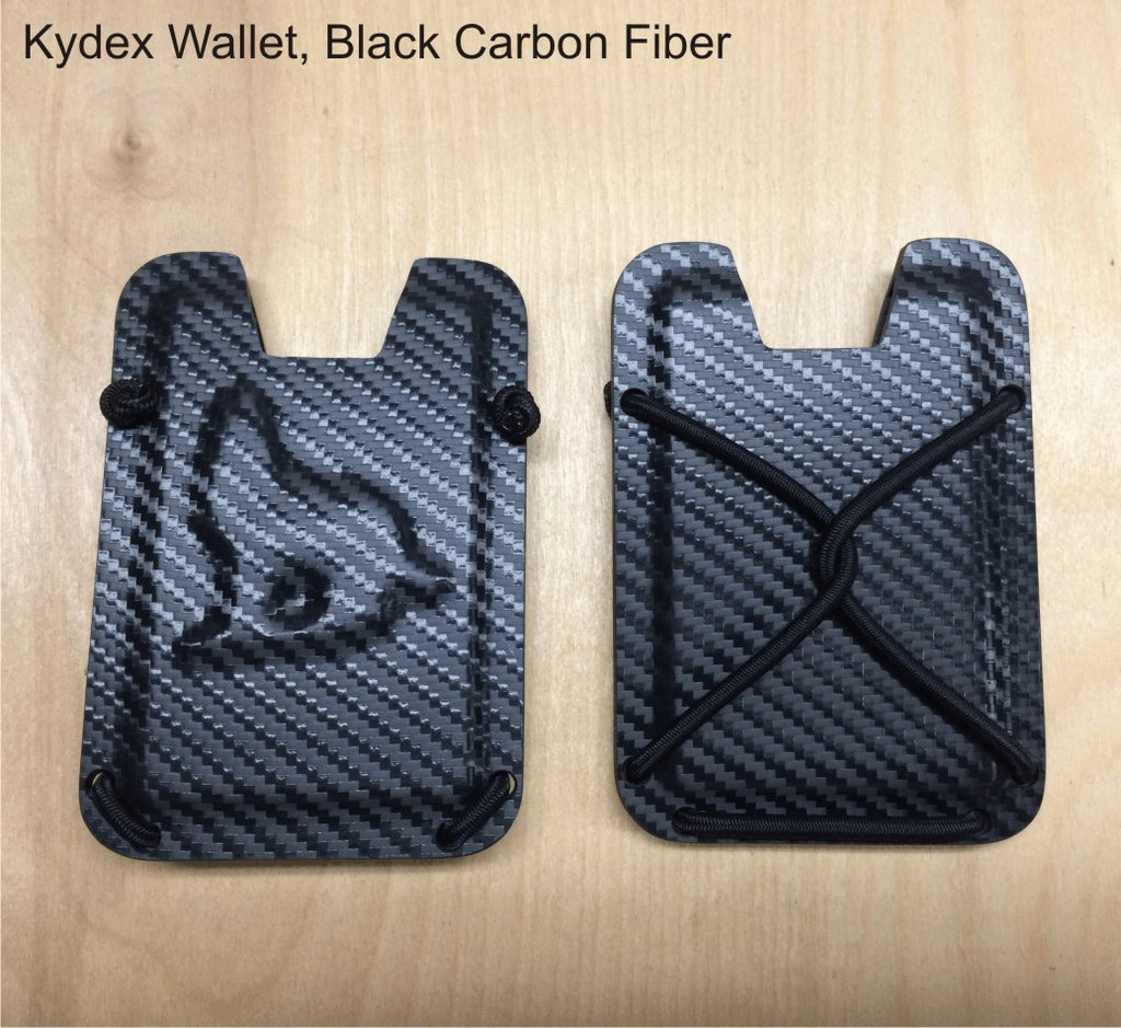 black carbon fiber kydex wallet