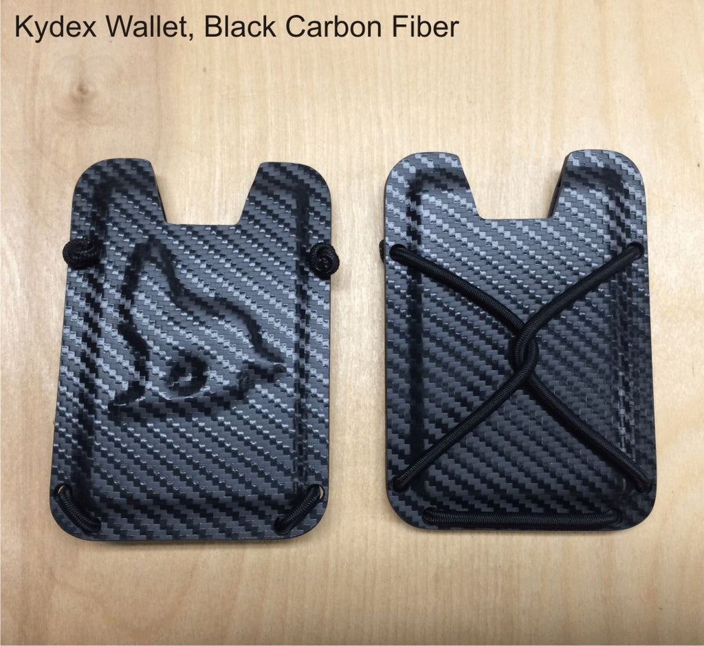 black carbon fiber kydex wallet